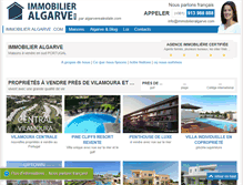 Tablet Screenshot of immobilieralgarve.com